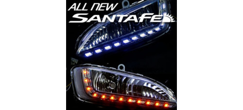 exled 2-way foglamp led hyundai santa fe dm 2013-15